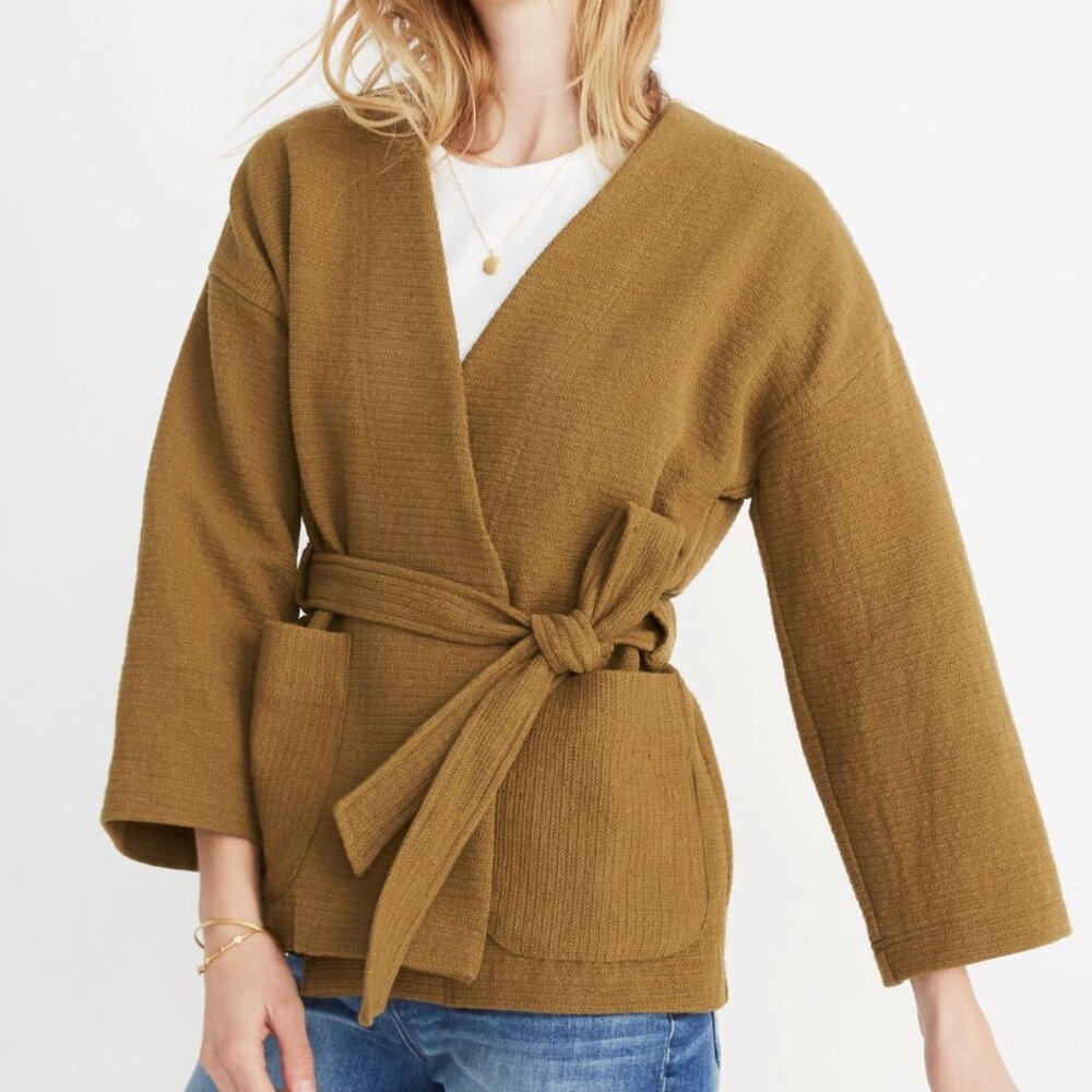 Madewell Texture and Thread Wrap Jacket